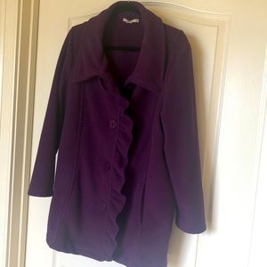 Sarah Spencer woman 2x Plum purple  coat